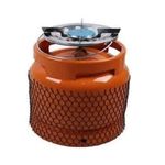 6kg Refillable Camping Gas Cylinder With camping burner(orange)