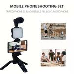 Generic Vlogging Video Kit With Tripod & Mic For Mobile Phone - image 2