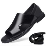 product_image_name-Fashion-Men's Palm Sandals Shoes Comfortable Soft Sole Casual Black-1