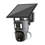High quality Solar Powered 4G Auto-track Dual Face Cctv Camera Big lens