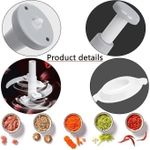 Generic Hand Pat Food Processor/Manual Chopper with accessories - image 2
