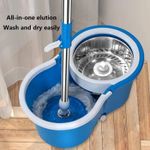 Generic 360° Spin Mop Bucket Set With Stainless Steel Handle & Microfiber Mop Head Floor Cleaning System - image 2