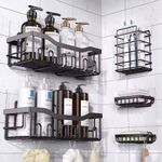 5in1 Quality Corner Shower Caddy Bathroom Kitchen Rack