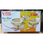 Insulated Serving Food Flask - 3Pc Set.