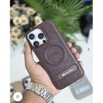 HDD Brand Best Premium Pu Leather Magsafe Support Hard With Stand System For iPhone 14 Pro Max 