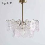 ESCLIGHTING LED Pendant Crystal Ceiling Chandeliers - Gold - image 5