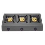 3 Face Auto Ignition Non Stick Gas Burner