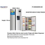 product_image_name-Polystar-436L Side By Side Inverter Refrigerator With Water Dispenser-2