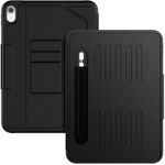 product_image_name-Generic-iPad 10th Gen 10.9 inch Shockproof Smart Magnetic Cover Case with Stable Stands & Pencil Holder - Black-2