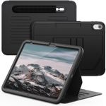product_image_name-Generic-iPad 10th Gen 10.9 inch Shockproof Smart Magnetic Cover Case with Stable Stands & Pencil Holder - Black-6