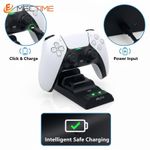 Generic 2-in-1 Fast Charger Stand for PS 5 DualSense Wireless Controllers - Black - image 4