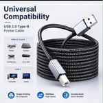 Generic USB Printer Data Cable ( 3 Meter )  – High-Speed USB Type-A Male to Type-B Male - image 2