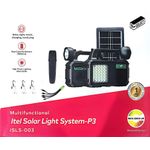 itel Solar Light System With FM, Music & 3pcs Bright Bulbs ISLS-003