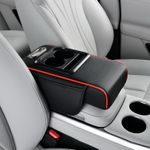 Generic Multi-Functional Car Center Console Armrest Box with Dual Type-C Ports, Integrated LED Light, and Cup Holder - Black - image 2