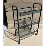 product_image_name-Generic-Multi-Purpose Steel Trolley Shelves - 3 Layers Rolling Cart-2