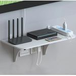 product_image_name-Generic-Wall Mount Floating Shelf with Hook Router Camera Power Strip Projector Set Top Box Hanging Storage Holder Home Office Organizer-1
