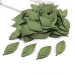 Generic 50pcs Silk Printed Artificial Leaves,Greenery Plants for Home Decor Wedding Table