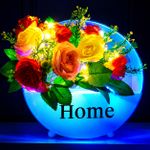 Generic Decorative LED Flower Vase Wall Hanging – Multicolor Battery-Powered Home Decor Light - image 5