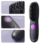 product_image_name-Avsty-Cordless Ceramic Heated Electric Wireless Hair Straightener,Portable LCD Hair Straightening Comb,USB Rechargeable Negative Ion Hot Comb Hair Brush,Black-4