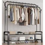 Generic Double Pole Heavy Duty Clothes Rack Metal Hanger - image 2