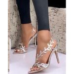 Heels Collection Original ladies classic fashion heels-Silver 