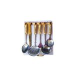 Unique 6 pcs Cooking Spoon Set With Wall Hanger
