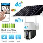 Generic Solar Powered Cctv 4G Simcard Intelligent Rotational Camera