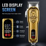 Generic SANCI Professional Rechargeable Hair Clipper With LED Display & USB Charging - image 2