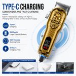Generic SANCI Professional Rechargeable Hair Clipper With LED Display & USB Charging - image 3