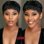 Pixie Short Cut S Natural Black Color Less S