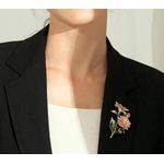 product_image_name-Fashion-3-in-1 GIFT SET: ENAMEL DAISY BROOCH PIN, & HEART-SHAPED EARRINGS) IN A JEWELRY BOX WITH ARTIFICIAL ROSE FLOWER-5