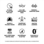 product_image_name-Marshall-Monitor III A.N.C. Over-Ear Bluetooth Headphones - Active Noise Cancelling with Microphone - 100+ Hrs Wireless Playtime - Lightweight, Foldable Design for Travel - Black-8