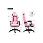 Generic PINK Computer Racing Gaming Ergonomic Chair + Footrest - image 5
