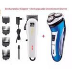 DIY 2 in 1 Rechargeable Clipper + Rechargeable Smoothener Shaver