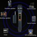 Huameisi 2pcs/set Premium Handheld Wireless Microphone Wireless Microphone Transmitters & ReceiversKTV/performance/stage/conference microphone - image 4
