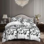 Black and white bedsheets With Pillowcase(s)