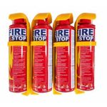 Texxon 500ml Aerosol Foam Spray Fire Extinguisher Mini Car Fire Stop 4PCS - image 2