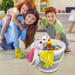 product_image_name-Generic-Collapsible Bucket with Handle 10L(2.6 Gallon), Portable Mop Bucket for Cleaning, Silicone Ice Buckets for Outdoor Camping Fishing Car Washing Household Cleaning Supplies, Large Plastic Wash Basin Tub-4