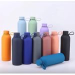 Fancy Steel Coated With Silicone  Vacuum Water Flask