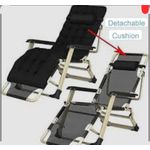 Relaxing foldable chair/camp bed