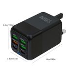 Generic Super Fast 6in1 Charger Adapter For Iphone & Android - 150W - image 3