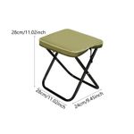 Generic Portable Folding Camping Stool, Lightweight Compact Outdoor Chair with Carry Bag, Foldable Seat - image 4