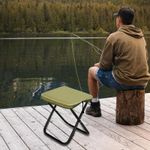 Generic Portable Folding Camping Stool, Lightweight Compact Outdoor Chair with Carry Bag, Foldable Seat - image 8