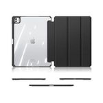 Transparent Back For IPad Pro 13 Inch M4 2024 Tablet Shockproof Case Cover