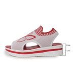 product_image_name-Fashion-Exotic Quality Ladies Women Platform Sandals-red/white-7