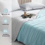 Generic Air-conditioned duvet for summer, cooling ice silk blanket in a solid color.