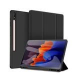 Leather flip case for Samsung Galaxy tab S10 fe plus/ S10 plus 13.1 inch (2025) - black