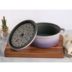 26cm Enamelled Lilac Dutch Oven