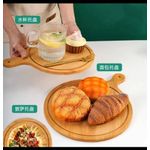 Generic Round Bamboo Pizza and Fruit Tray - image 2