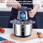 Generic 5L Large-Capacity Stainless Steel Meat Grinder - Blue - image 4